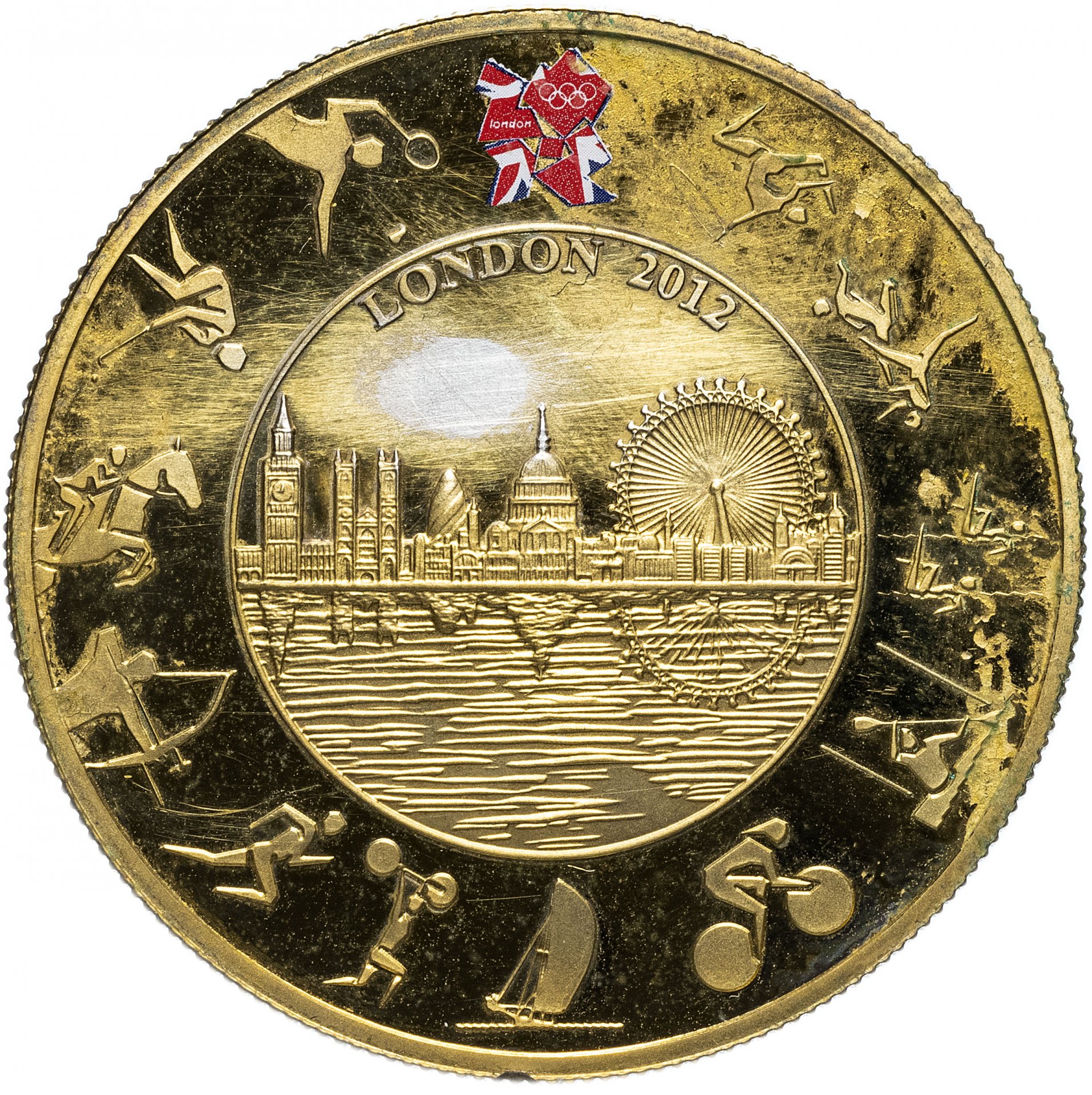 Монета Великобритания 5 фунтов (pounds) 2012 