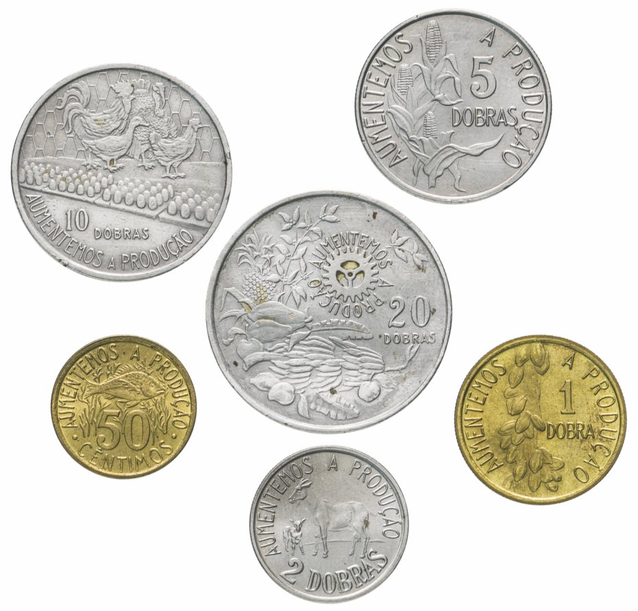 купить Сан-Томе и Принсипи набор из 6 монет 1977