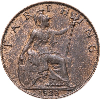 купить Великобритания 1 фартинг (farthing) 1923