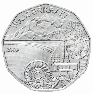 купить Австрия 5 евро 2003 Гидроэнергетика