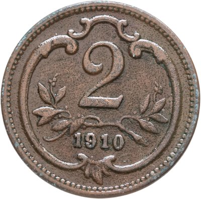 купить Австрия 2 геллера (heller) 1910