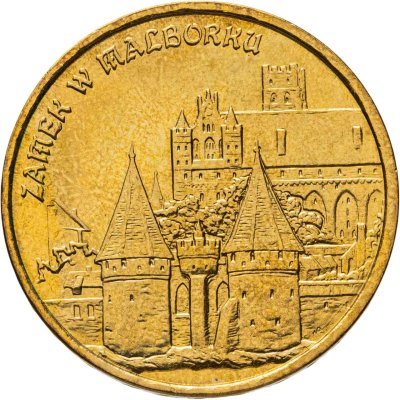 купить Польша 2 злотых 2002 "Памятники Польши - Замок Мариенбург"