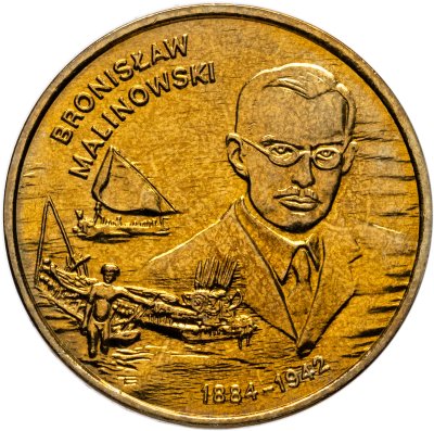 купить Польша 2 злотых (zlote) 2002 Польские путешественники - Бронислав Малиновский (1884-1942)