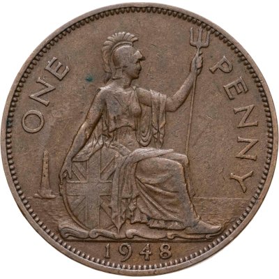 купить Великобритания 1 пенни (penny) 1948
