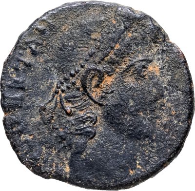 купить Римская империя, Констанций II, 317-361 годы, нуммий, легенда в венке: Юбилей - 20 лет, ждём 30 летие