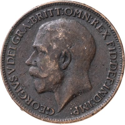 купить Великобритания 1 фартинг (farthing) 1914