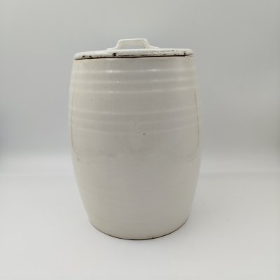 купить Бочонок с крышкой (для хранения сыпучих продуктов), Славутский фаянсовый завод, фаянс, глазурь, СССР, 1950-1960 гг.