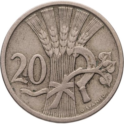 купить Чехословакия 20 геллеров (haleru) 1922