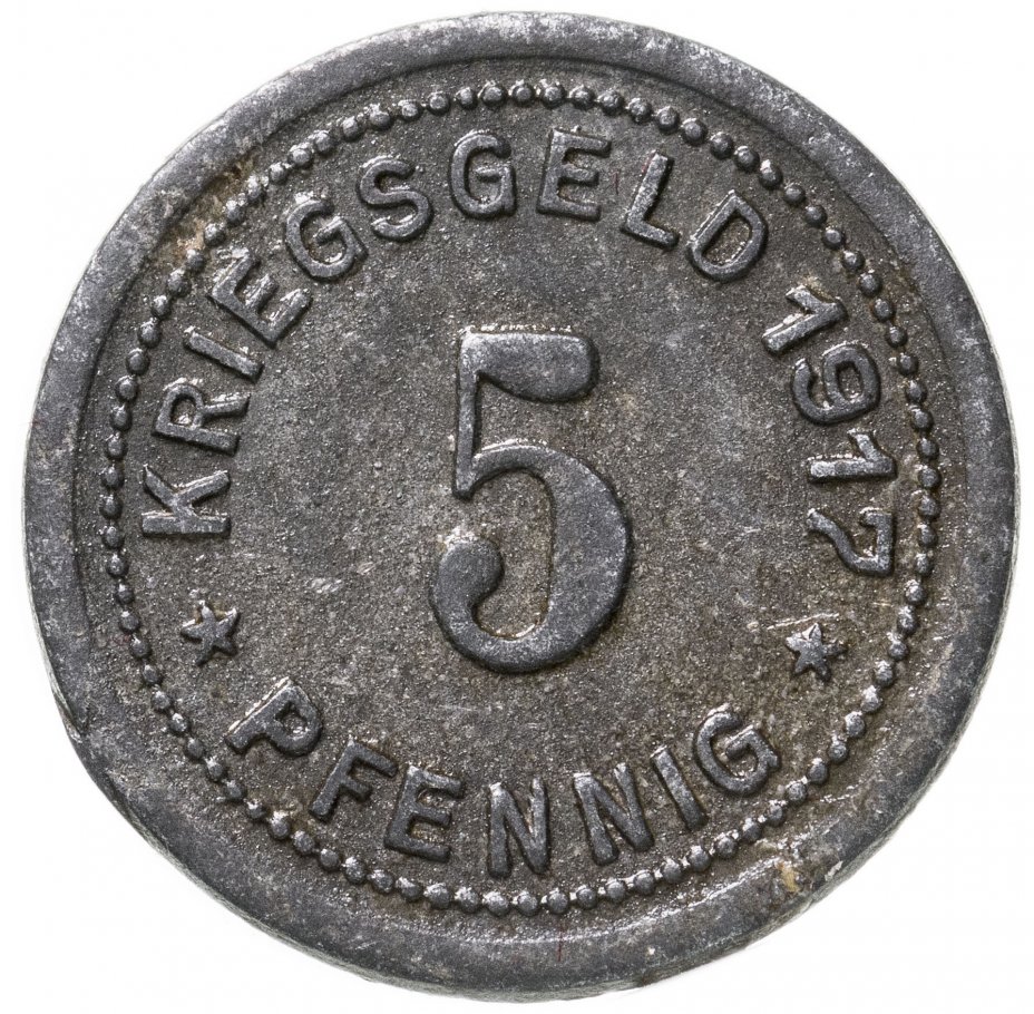 купить Германия (О́лигс) нотгельд 5 пфеннигов 1917