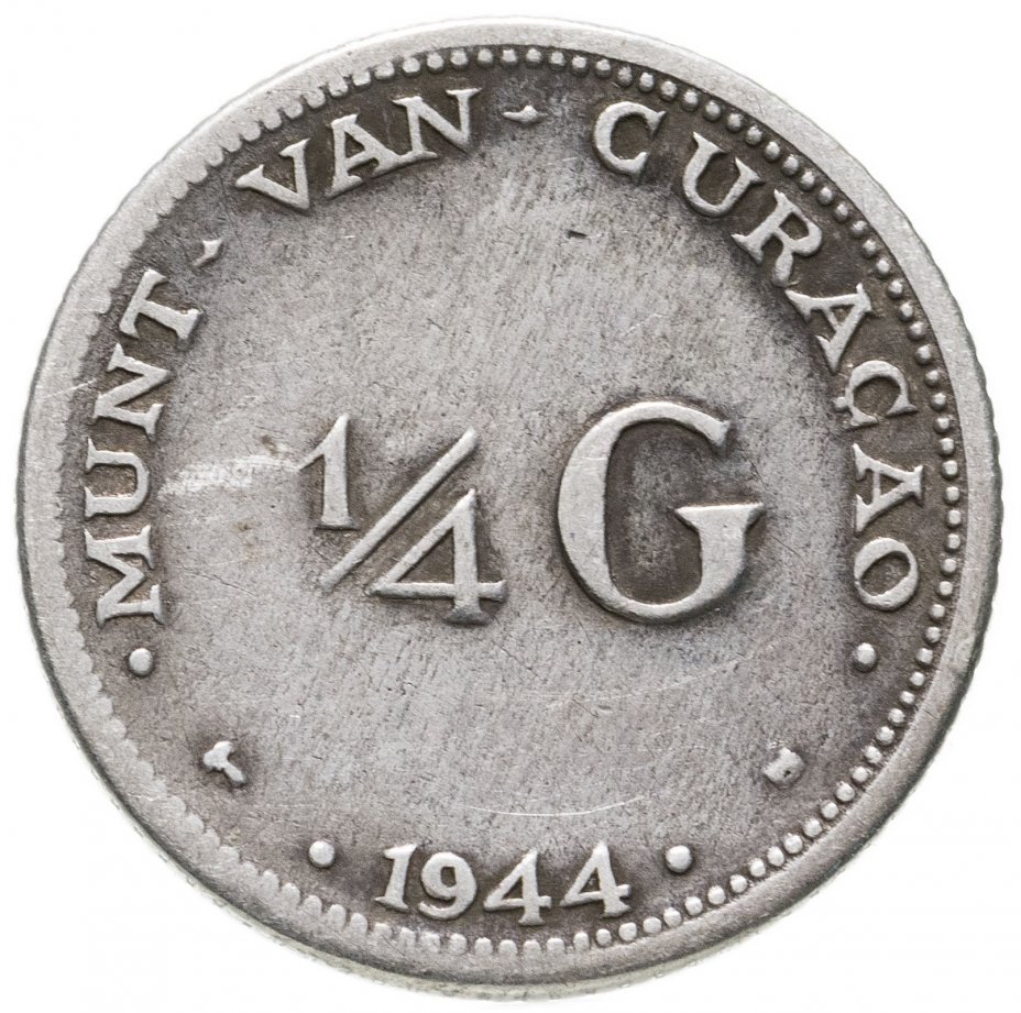 купить Кюрасао 1/4 гульдена (gulden) 1944