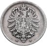 Купить Германия 50 пфеннигов (pfennig) 1875 D знак монетного двора: "D" - Мюнхен