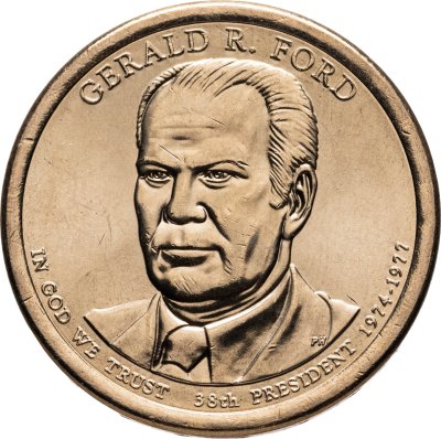 купить США 1 доллар 2016 "38-й президент США - Джеральд Форд", знак монетного двора "D" - Денвер