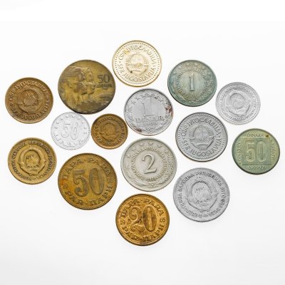 купить Югославия набор из 15 монет 1, 2, 5, 10, 50 динаров, 5, 10, 20, 50 пар (пара, para) 1953-1988