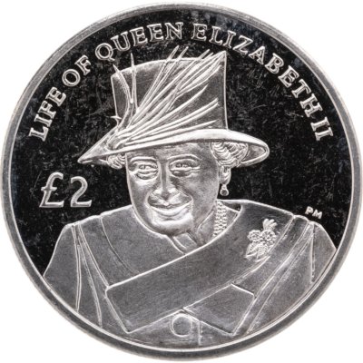 купить Южная Георгия 2 фунта (pounds) 2012 "Жизнь Елизаветы II - Елизавета II в шляпе"