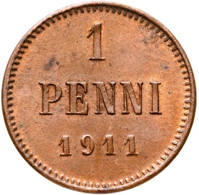 купить 1 пенни (penni) 1911 Российская Финляндия