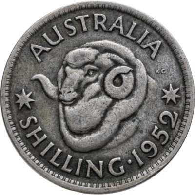 купить Австралия 1 шиллинг (shilling) 1952
