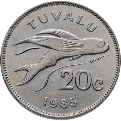 купить Тувалу 20 центов (cents) 1985
