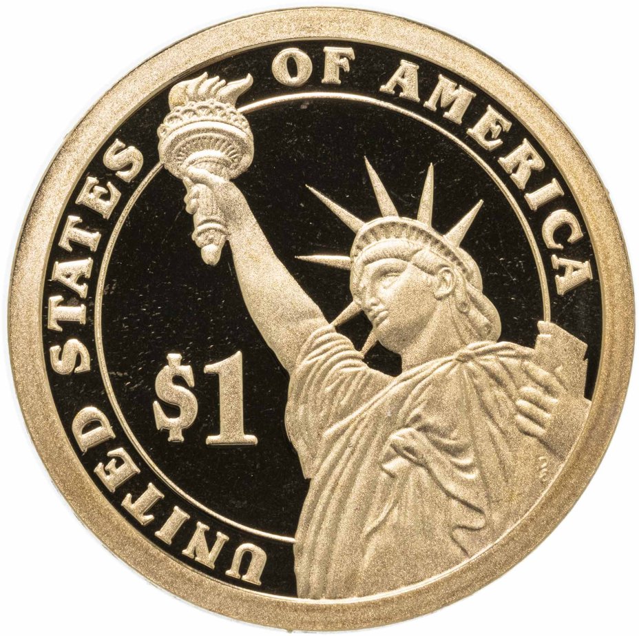 США 1 доллар (dollar) 2007 S Proof "Томас Джефферсон (3-й президент США ...