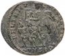 Купить Римская Империя, Констанций II, 324–361гг, фоллис (реверс: император держит штандарт с христограммой, перед ним два пленника)