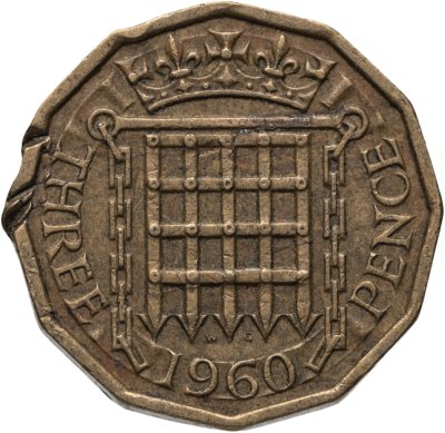 купить Великобритания 3 пенса (pence) 1960