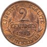 Купить Франция 2 сантима (centimes) 1913