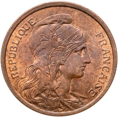 купить Франция 2 сантима (centimes) 1913