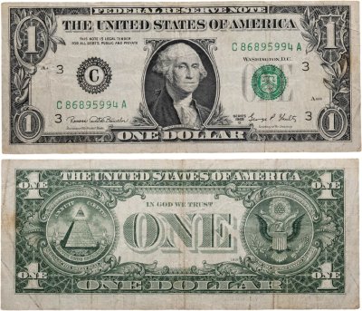 купить США 1 доллар 1969D года (Pick 349e) С-Филадельфия