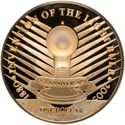 купить Остров Ниуэ 1 доллар 2005 «Томас Эдисон»