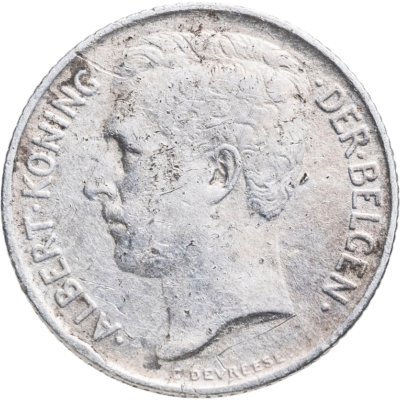 купить Бельгия 50 сантимов (centimes) 1911 Надпись на голландском - 'ALBERT KONING DER BELGEN'