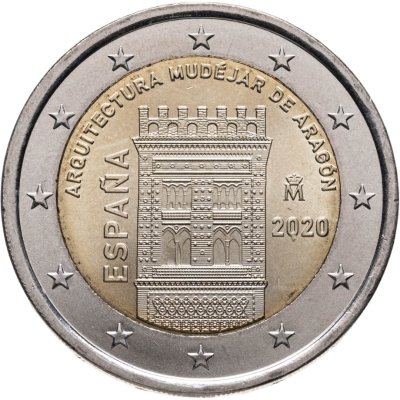 купить Испания 2 евро (euro) 2020 Архитектура мудехар в Арагоне