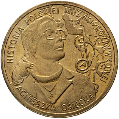купить Польша 2 злотых 2013 "Агнешка Осецкая (Agnieszka Osiecka)"