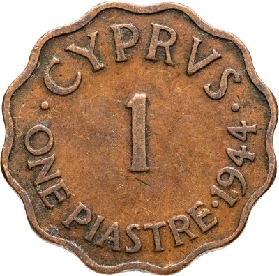 купить Кипр 1 пиастр (piastre) 1944