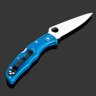Купить Складной нож Spyderco Endura 4 (C10FPBL), сталь VG-10, рукоять Blue FRN