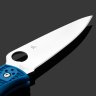 Купить Складной нож Spyderco Endura 4 (C10FPBL), сталь VG-10, рукоять Blue FRN