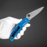 Купить Складной нож Spyderco Endura 4 (C10FPBL), сталь VG-10, рукоять Blue FRN