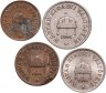 Купить Австро-Венгрия набор монет 1-20 филлеров 1894 года (4 штуки) для Венгрии