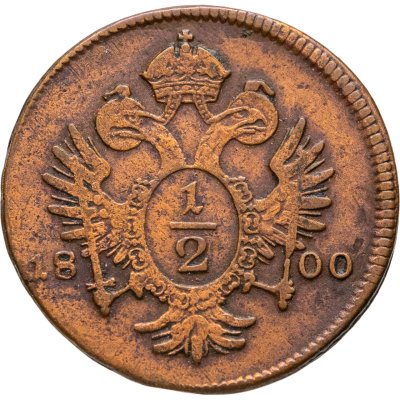 купить Австрия 1/2 крейцера 1800