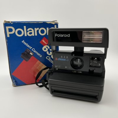 купить Фотоаппарат мгновенной печати "Polaroid 636 Close Up" в оригинальной коробке, пластик, картон, Polaroid, Великобритания, 1990-1994 гг.