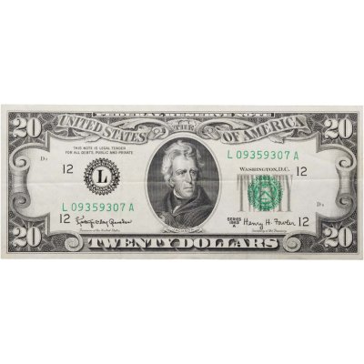 купить США 20 долларов 1963А года (Pick 446b) L-Сан Франциско