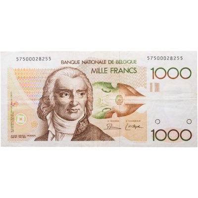 купить Бельгия 1000 франков 1980-1996 года (Pick 144a(1)