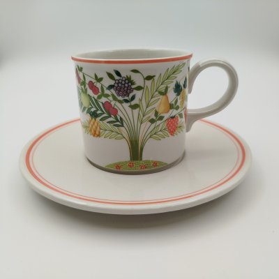 купить Чайная пара (кружка с блюдцем), коллекция Bon Appetit, фарфор, vitro, Villeroy & Boch, Германия, 1983-1989 гг.