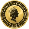 Купить Острова Кука 25 долларов (dollars) 2008 "Любовь драгоценна"