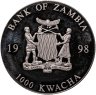 Купить Замбия 1000 квача 1998 "Банкнота 50 евро - аверс"