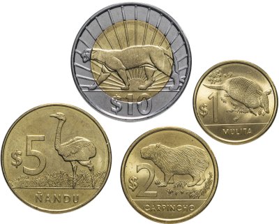 купить Уругвай набор из 4 монет 2011-2012