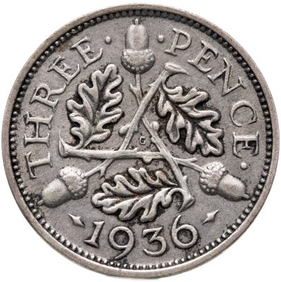 купить Великобритания 3 пенса 1936