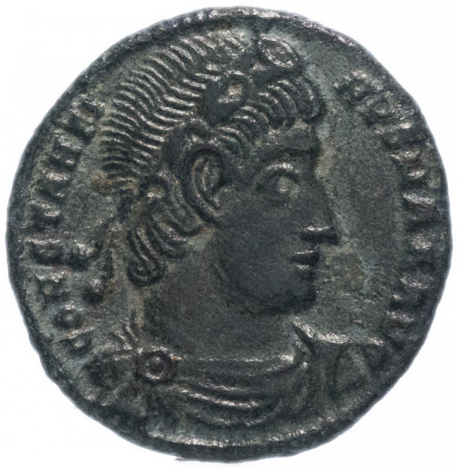 купить Римская Империя Константин I 306–337 гг фоллис (реверс: два воина стоят лицом друг к другу, между ними два штандарта)