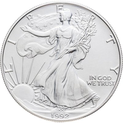 купить США 1 доллар (dollar) 1992 Американский серебряный орёл Без отметки монетного двора