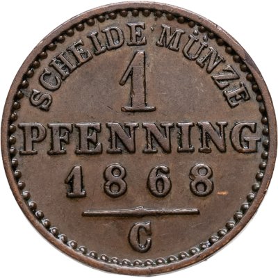 купить Пруссия 1 пфеннинг 1868