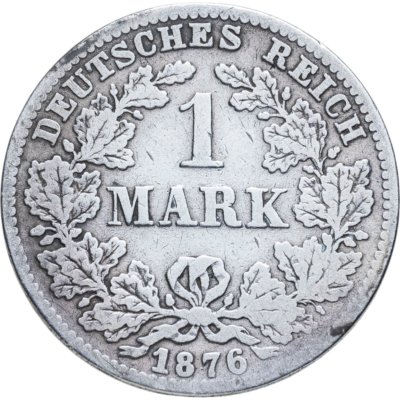 купить Германия 1 марка 1876 C знак монетного двора: "C" - Франкфурт-на-Майне