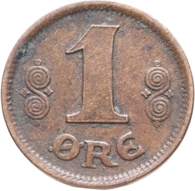 купить Дания 1 эре (ore) 1922
